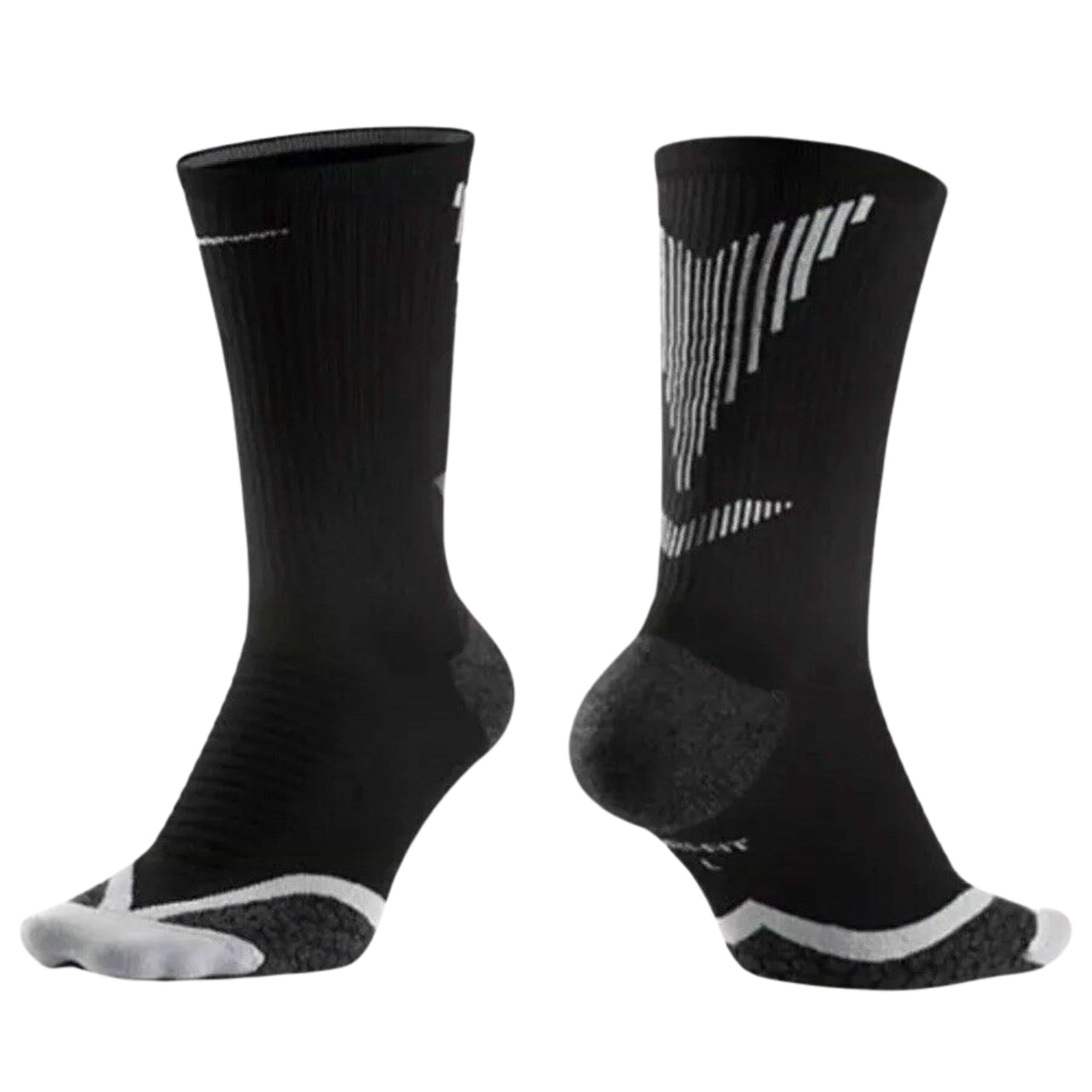 Nike Men's Golf Elite Cushioned Crew Socks sz 6 (1416) Black Gray