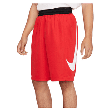 Nike Men's HBR Loose Fit Basketball Shorts (Red, Small)