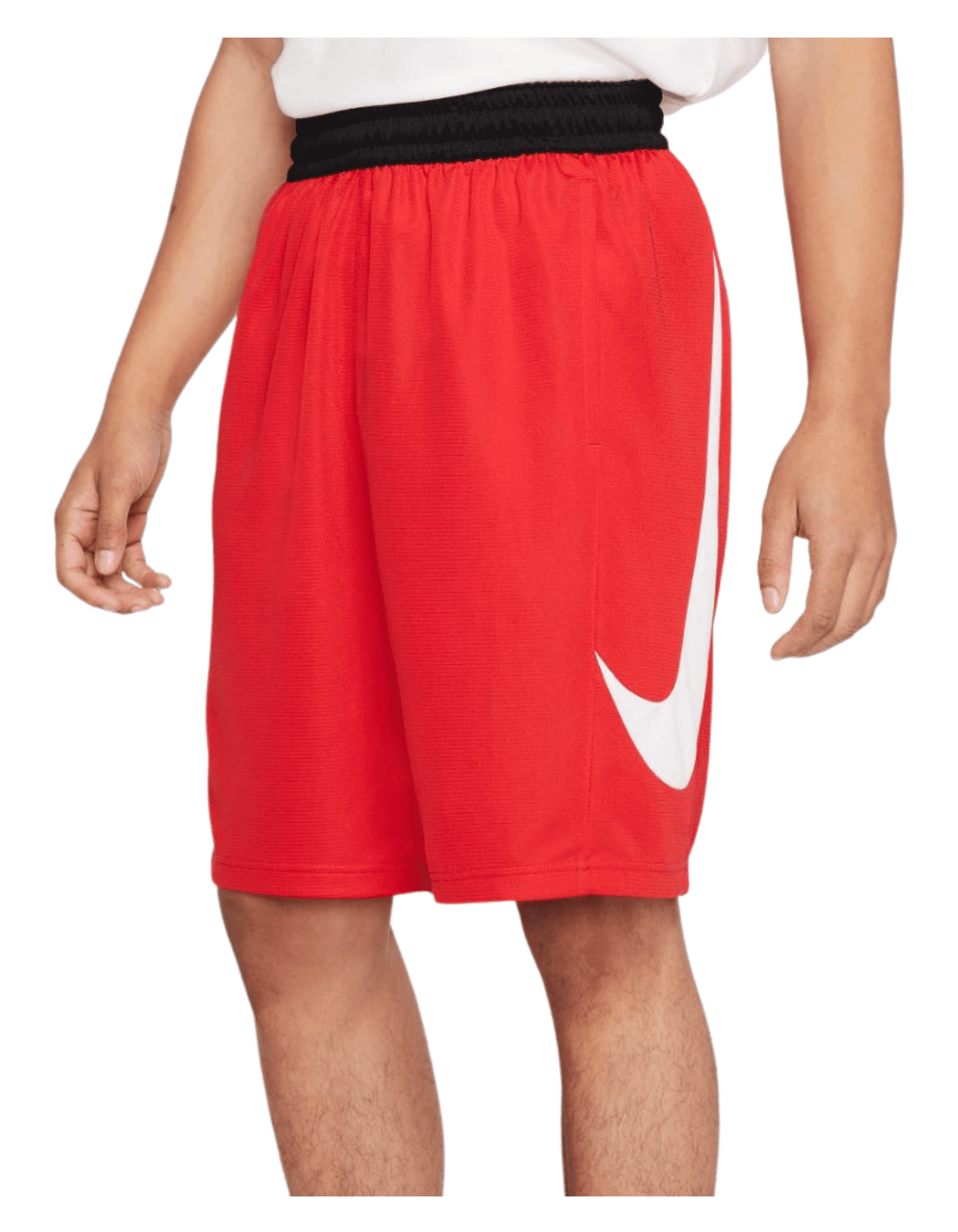 Nike Men's HBR Loose Fit Basketball Shorts (Red, XXL)