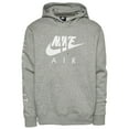 thumbnail image 1 of Nike Men's Hoodie Just Do It NSW Athletic Pullover Air Max Hooded Sweatshirt, Grey White, L, 1 of 3
