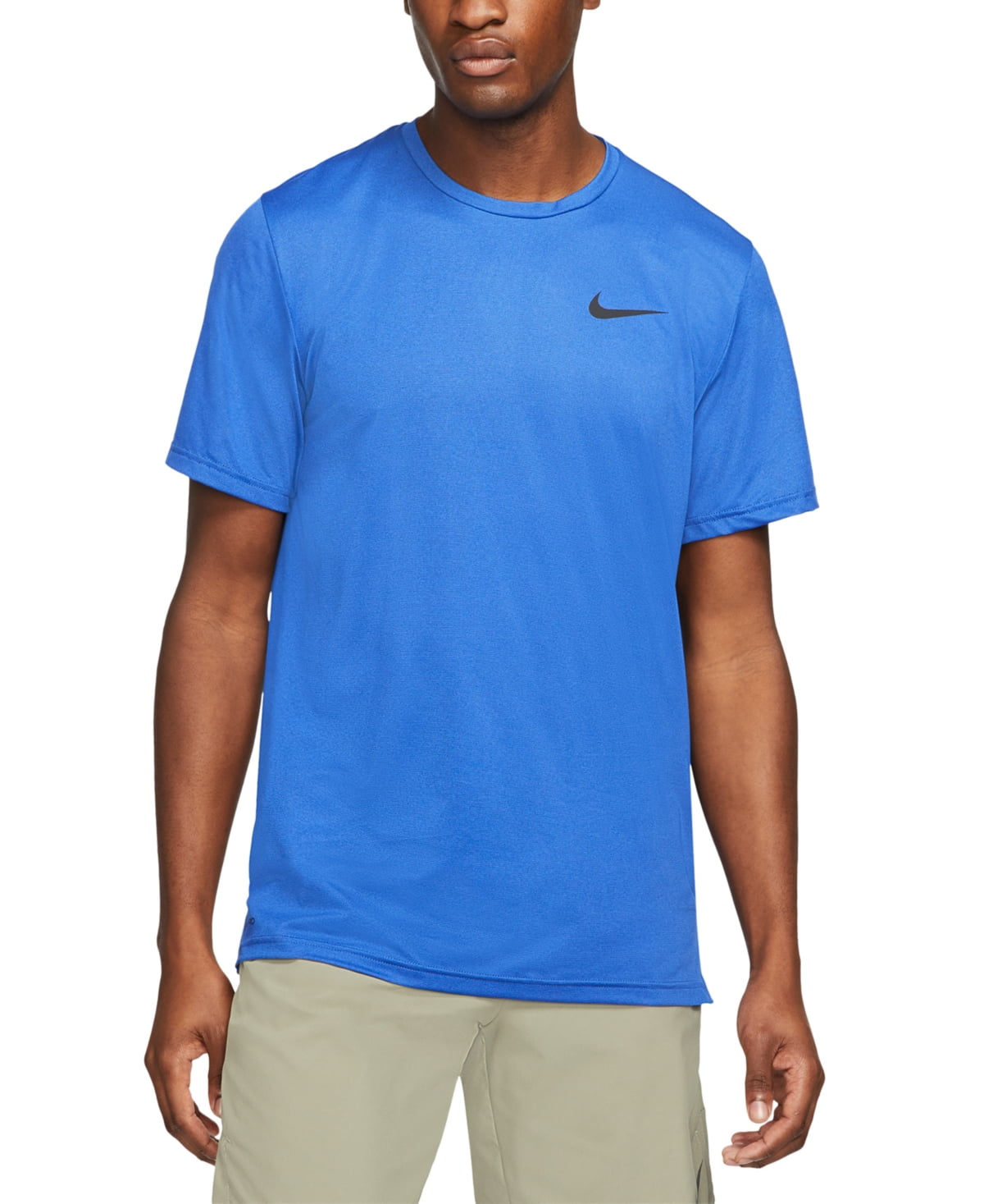 Nike Men's Hyperdry Training T-Shirt Blue Size Medium - Walmart.com