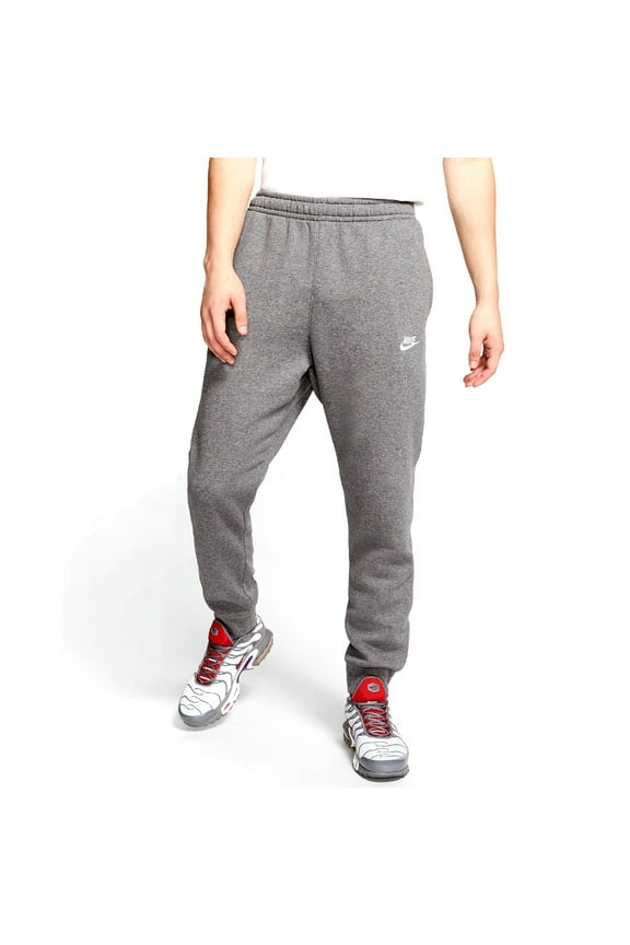 Men's Jogger Pants NSW Sports Fleece Club Athletic Elastic Waist Bottoms, Black, XL