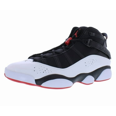 Nike Jordan 6 Rings Mens Shoes Size 10, Color: Black/University Red/White