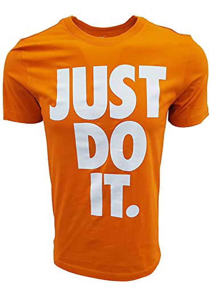 Just do it nike shirt orange sales