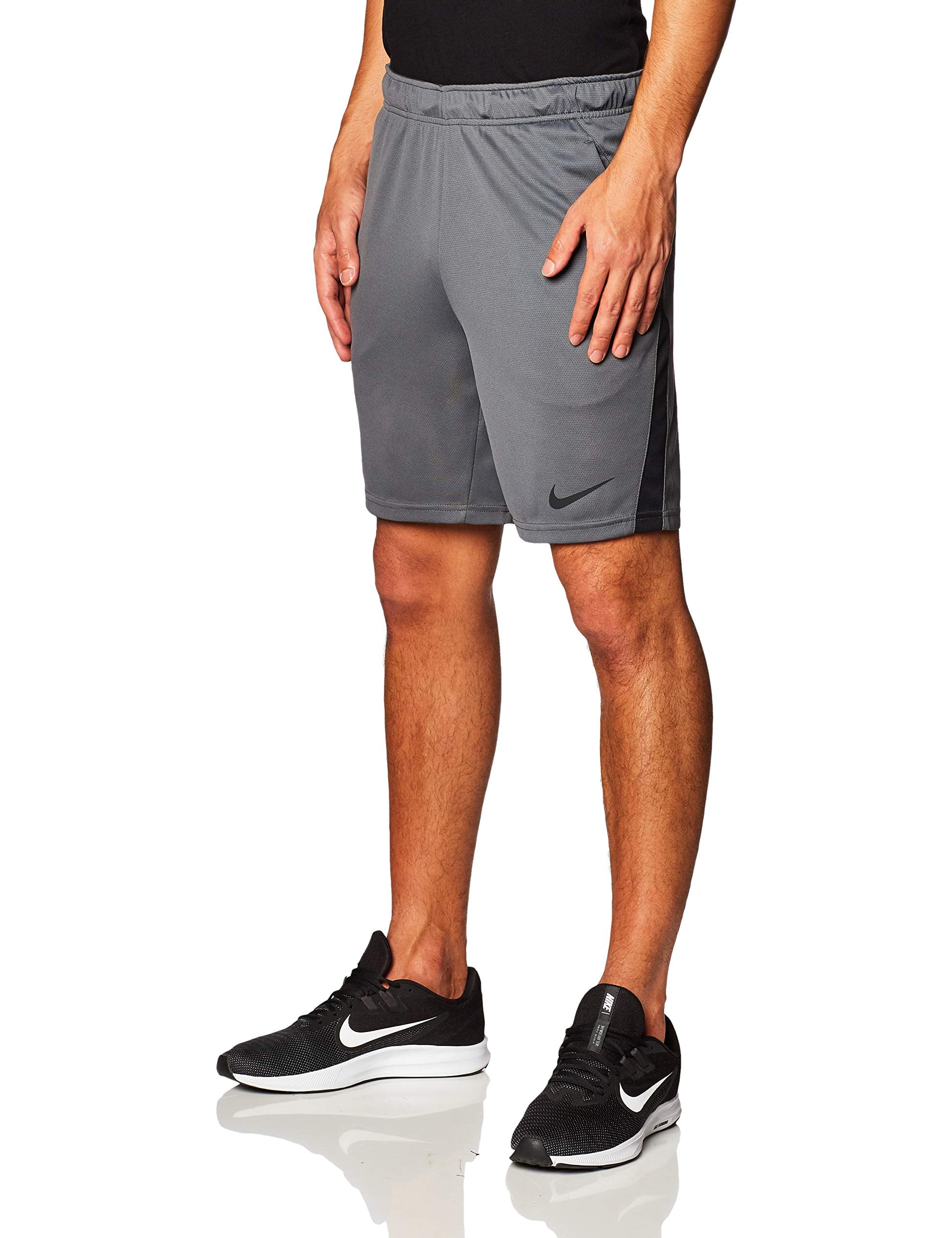 Nike Men's Knit Training Running Shorts (Iron Grey/Black/Black, X