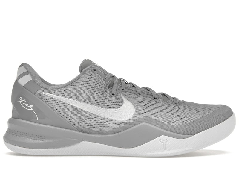 Nike Men's Kobe 8 Protro Wolf Grey Basketball Shoes, from