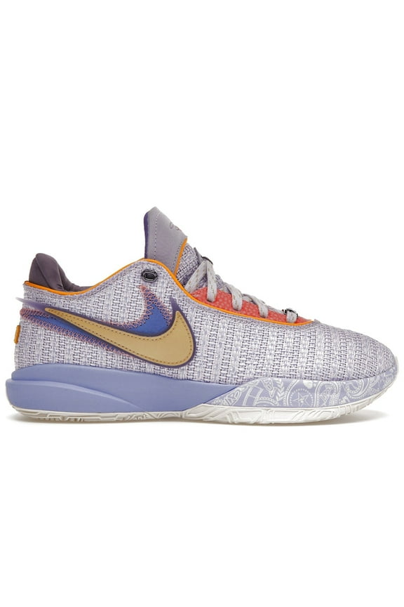 Men's LeBron 20 Violet Frost Basketball Shoes, from StockX