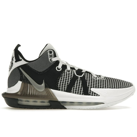 Nike Men's LeBron Witness 7 White Black Metallic Silver Basketball Shoes, from StockX