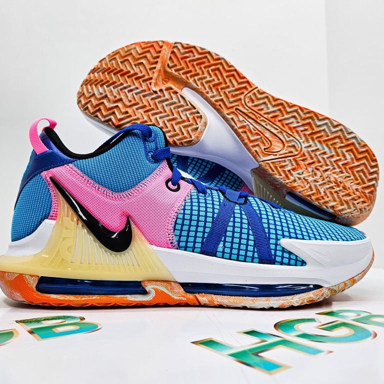 Nike LeBron Witness VII Multicolor Basketball Shoes - Blue, Pink & Orange Buy Nike LeBron Witness 7  main image 4
