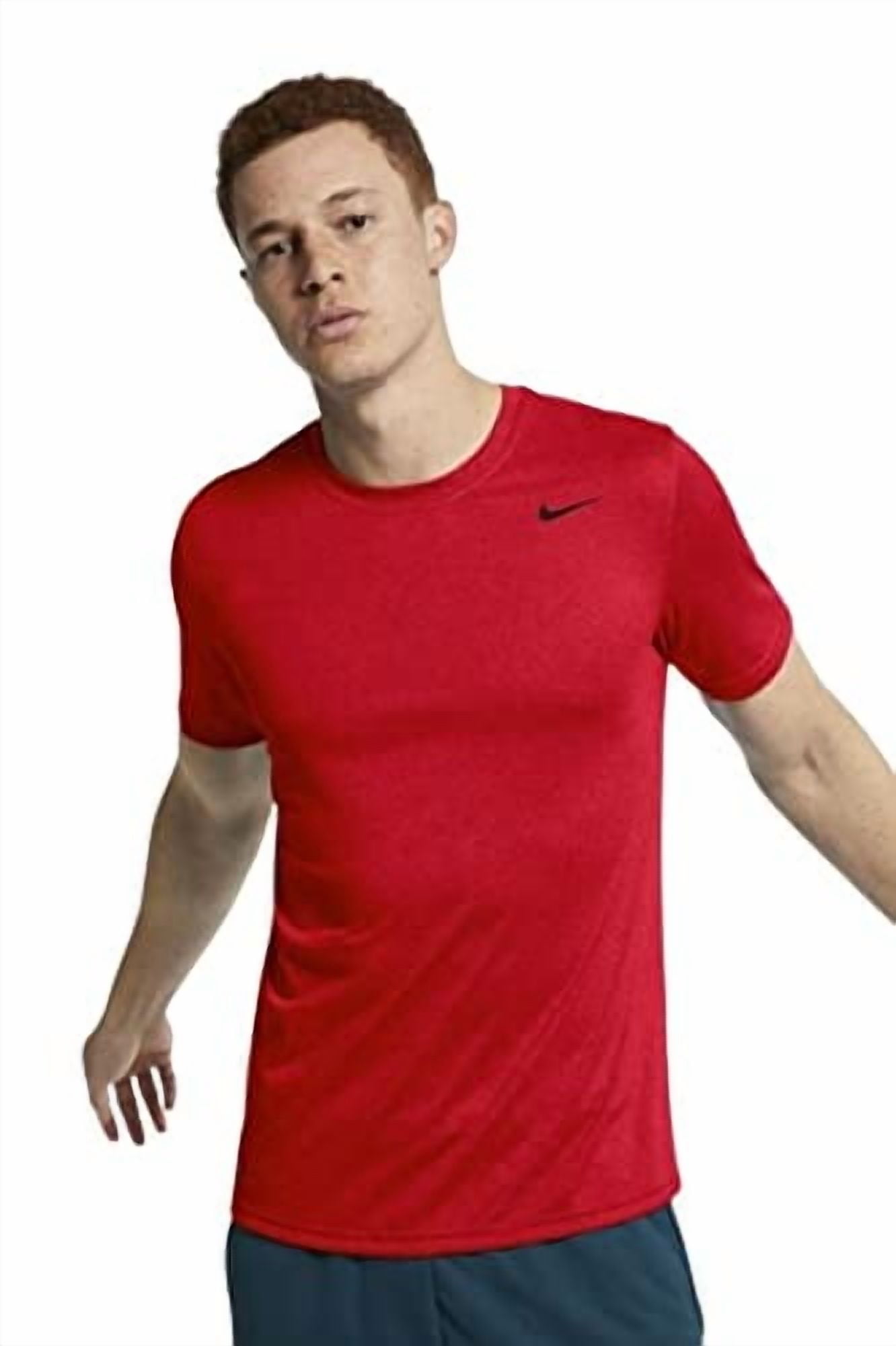 Nike Men's Legend 2.0 Short Sleeve Tee Shirt University Red/Black