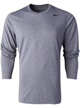 Men's XL Nike Pro Combat DriFit Long Sleeve Compression Shirt FOOTBALL Logo  Gray – ASA College: Florida