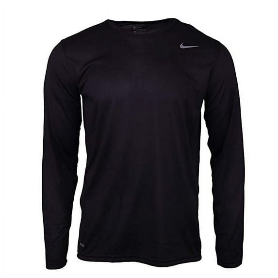 Nike Boys Legend Long Sleeve Athletic T-Shirt (Grey, Youth X-Large)