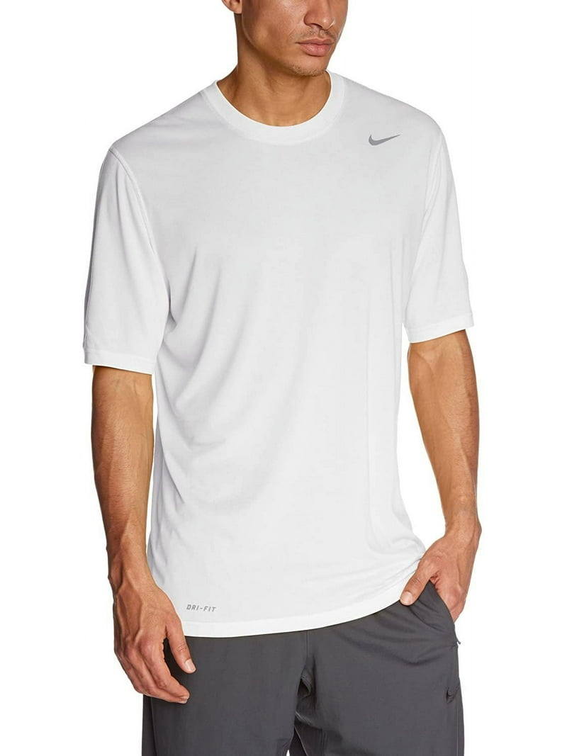 Nike Dri-FIT Men's Legend Short Sleeve Shirt, Sweat-Wicking, White