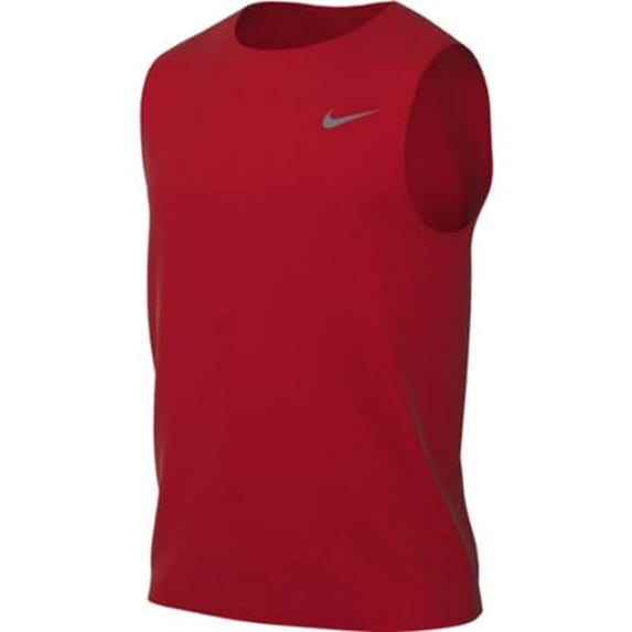 Nike Men's Legend Sleeveless Tee (US, Alpha, Small, Regular, Regular, University Red/Cool Grey)