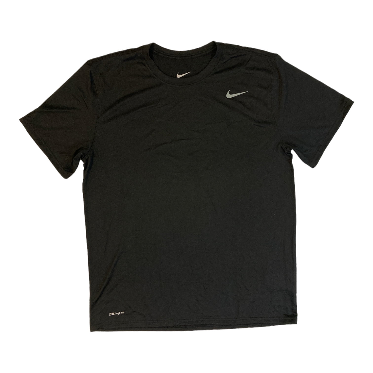 Nike Men s Lightweight Legend 2.0 Dri Fit Athletic T Shirt Black L Walmart