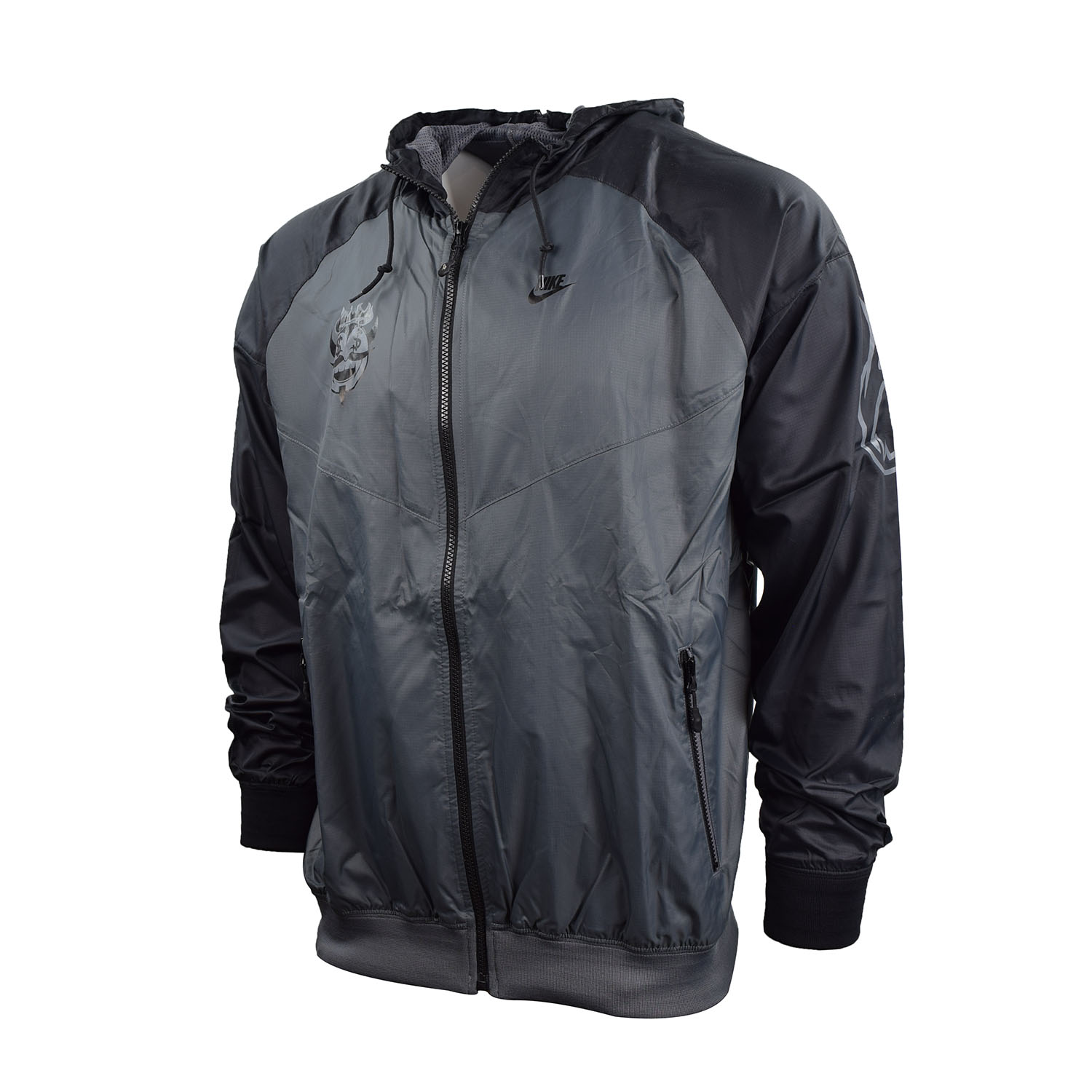 Nike Men's Mascot Split Windrunner Herren Full Zipped Jacket Black-Grey 341447-021 - image 1 of 3