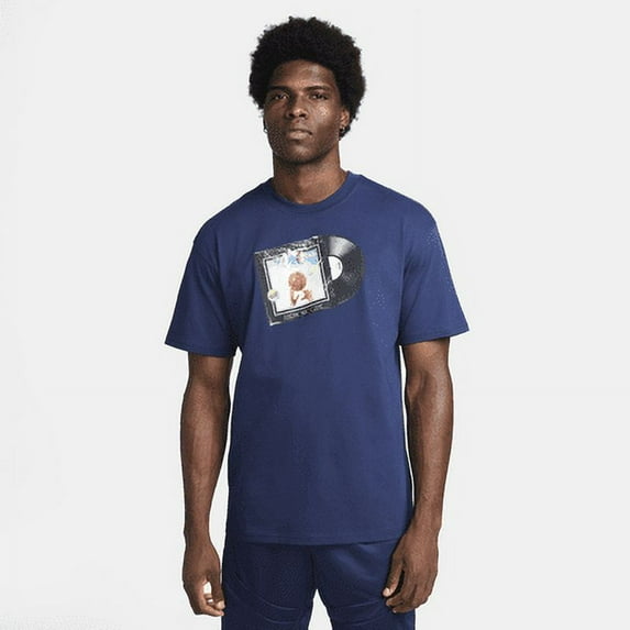 Nike Men's Max90 Basketball T-Shirt Color: Midnight Navy Size: L