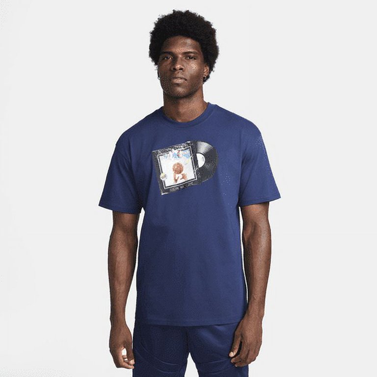 Nike Men's Max90 Basketball T-Shirt Color: Midnight Navy