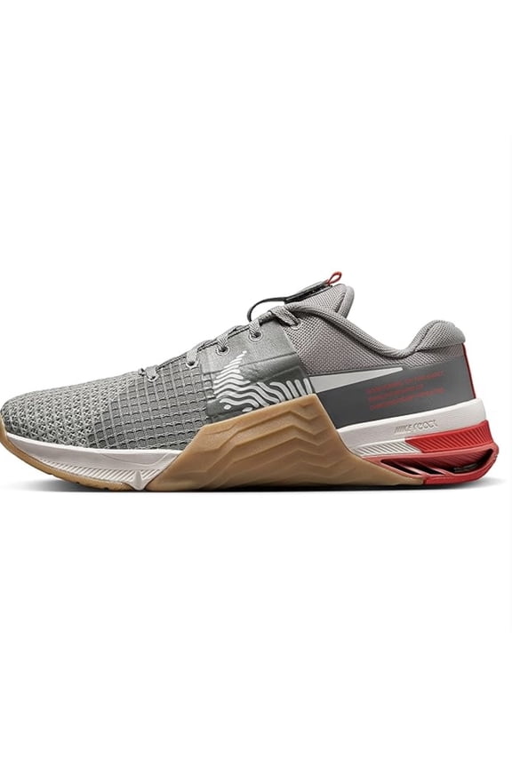 Men's Metcon 8 Training Shoe (Flat Pewter/Gum/Crimson/Phantom