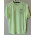 thumbnail image 1 of Nike Men's Miler Breathe T-shirt Dri-Fit Reflective Trim Light Lime Green - Size M, 1 of 3