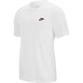 thumbnail image 1 of Nike Men's NSW Club Tee, White/Black/University Red, Large-T, 1 of 4