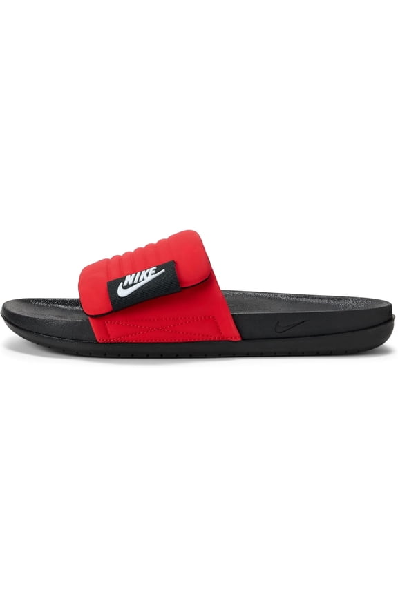 Men's Offcourt Adjust Slides Sport Sandal, University Red/White-Black, 7