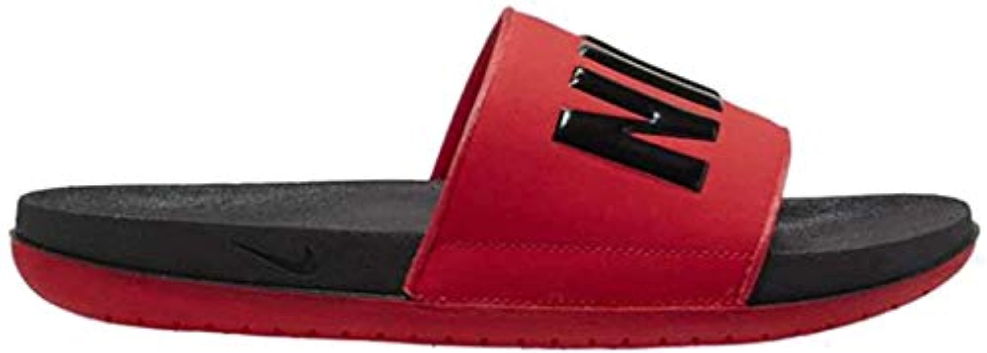 Nike Men s Offcourt Slide Sandals Black Black UNIV RED Numeric 7 Walmart