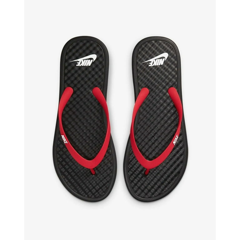 Overholdelse af betale møbel Nike Men's On Deck Flip-Flops Red Black CU3958 007 Sz 14 (15 Wmn's) -  Walmart.com