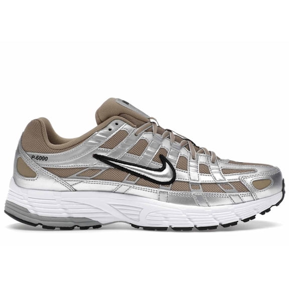 Nike Men's P-6000 Khaki Metallic Silver Shoes, from StockX