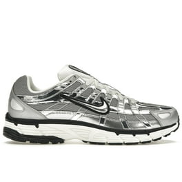 Men's Nike P-6000 White/Black-Metallic Silver (CD6404 105