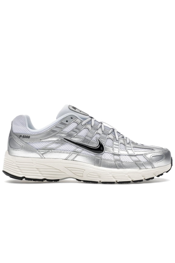 Men's P-6000 White Metallic Silver Flat Silver Black Shoes, from StockX
