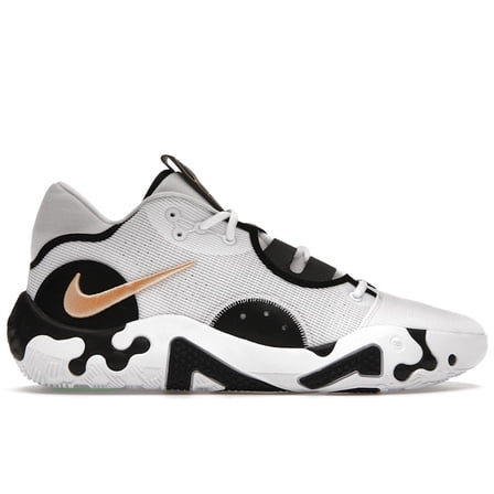 Nike Men's PG 6 White Black Orange Chalk Basketball Shoes, from StockX