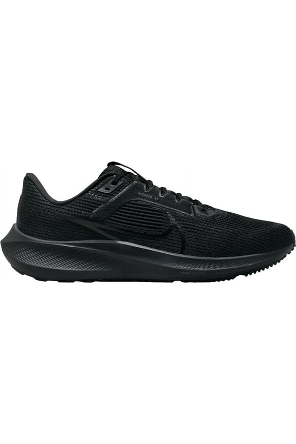 Men's Pegasus 40 Running Shoes (Black/Black, 12, Medium/D)