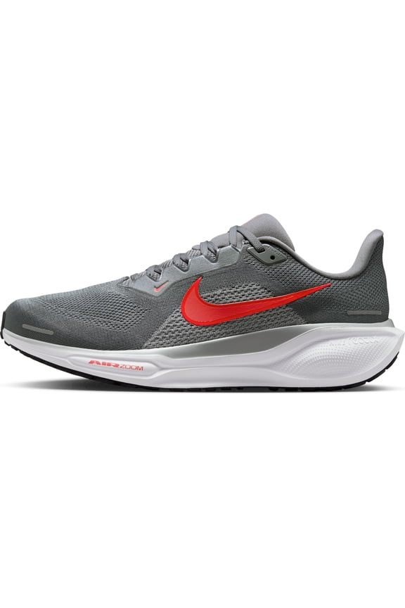 Men's Pegasus 41 Cool Grey/Bright Crimson/Wolf Grey 11 Wide