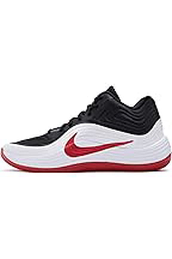 Men's Precision 8 Mid Basketball Shoe (Black/University Red-White) Size 11