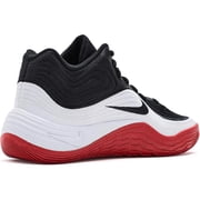 Nike Mens Precision 8 Mid Basketball Shoe Black/University Red-White Size 8