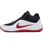 Nike Mens Precision 8 Mid Basketball Shoe Black/University Red-White Size 9.5