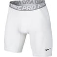 thumbnail image 1 of Nike Men's Pro Combat 6" Compression Shorts (White/Matte Silver/Black, Medium), 1 of 4