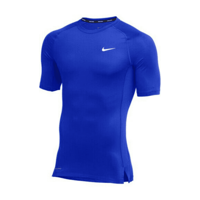 Nike blue compression shirt discount
