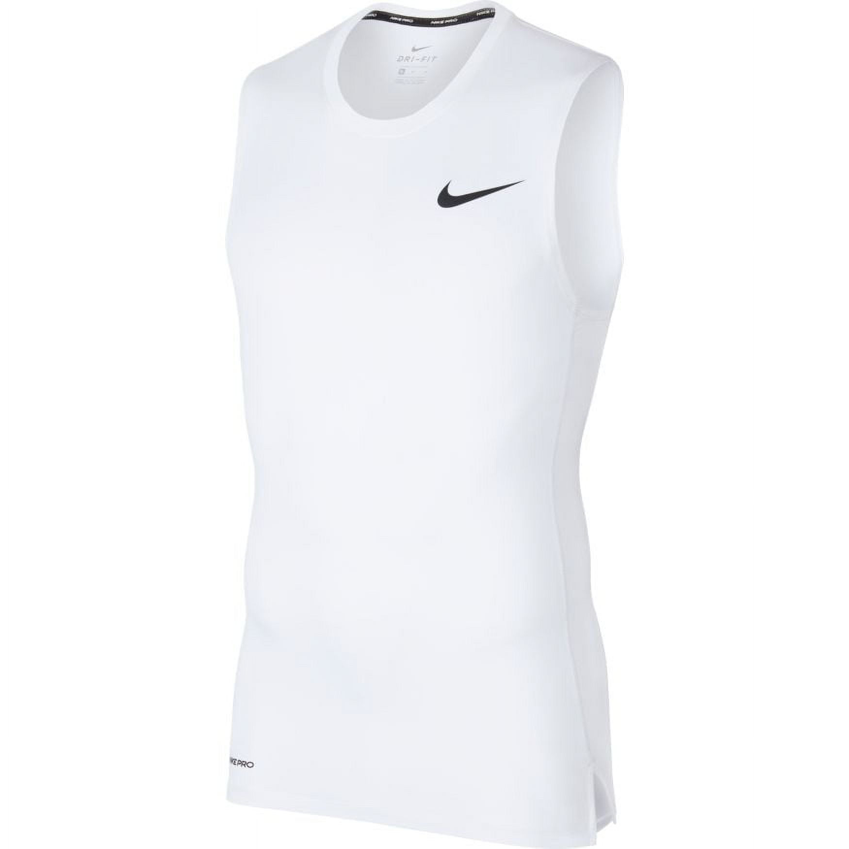 Nike Men's Pro Sleeveless Training Shirt Tank Top BV5600-100 White