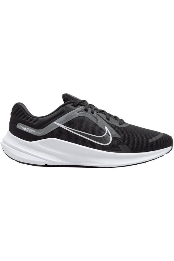 Men's Quest 5 Running Shoes (Black/White/Grey, 13, Medium/D)