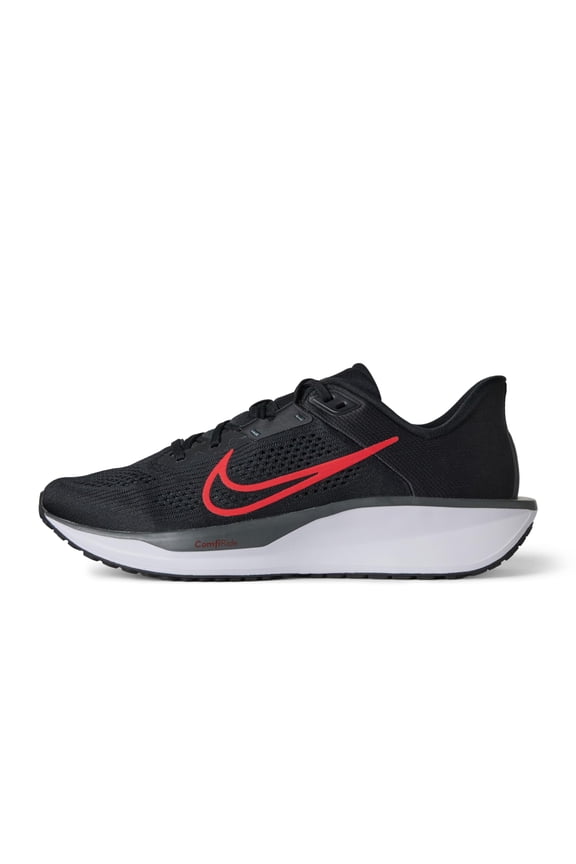 Men's Quest 6 Road Running Shoes Black/University Red-White Size 9