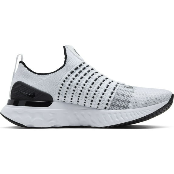Nike Men's React Phantom Flyknit 2 Running Shoes White | Gray Size 7