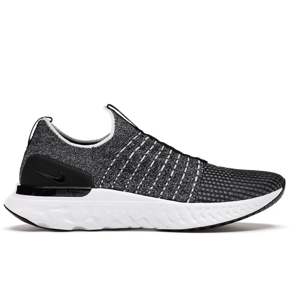 Nike Men's React Phantom Run Flyknit 2 Black White Blend Shoes, from StockX