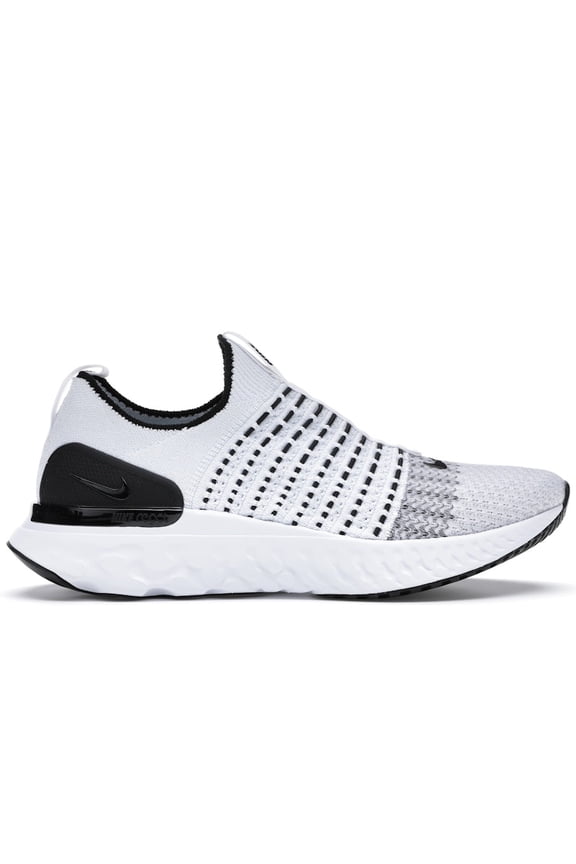 Men's React Phantom Run Flyknit 2 White Black Running Shoes, from StockX