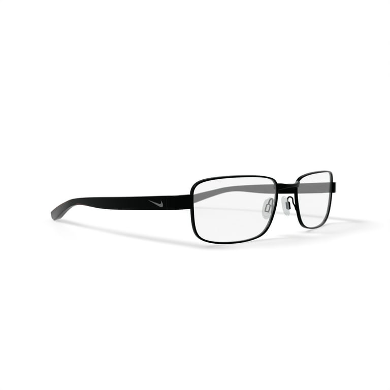 Nike Men s Rectangular Eyeglasses NIKE 8195G Black 58 18 140 with Case Walmart