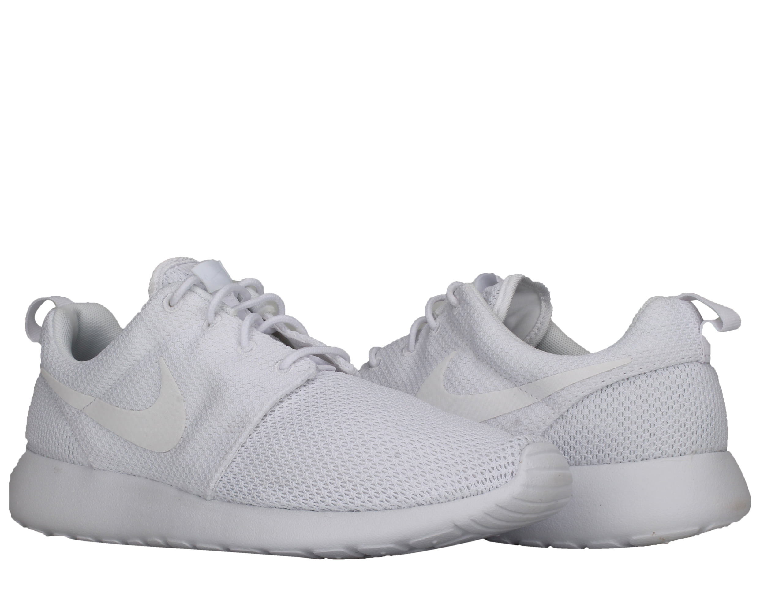 nike roshe run mens all white
