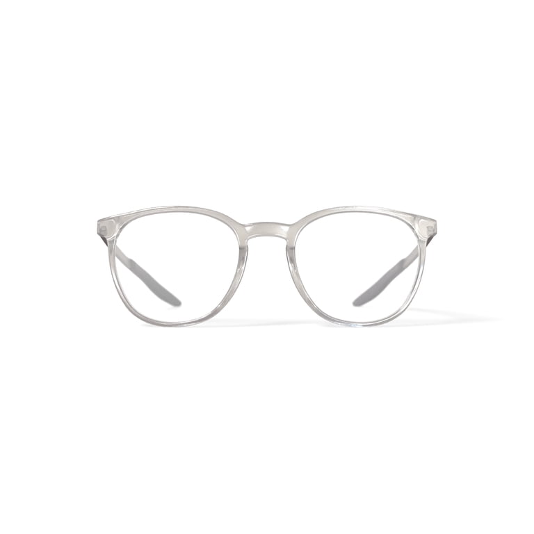 New Authentic NIKE 7113 971 Clear  Round   Eyeglasses 49mm with Case & Cloth Nike Glasses 7113 020 main image 3