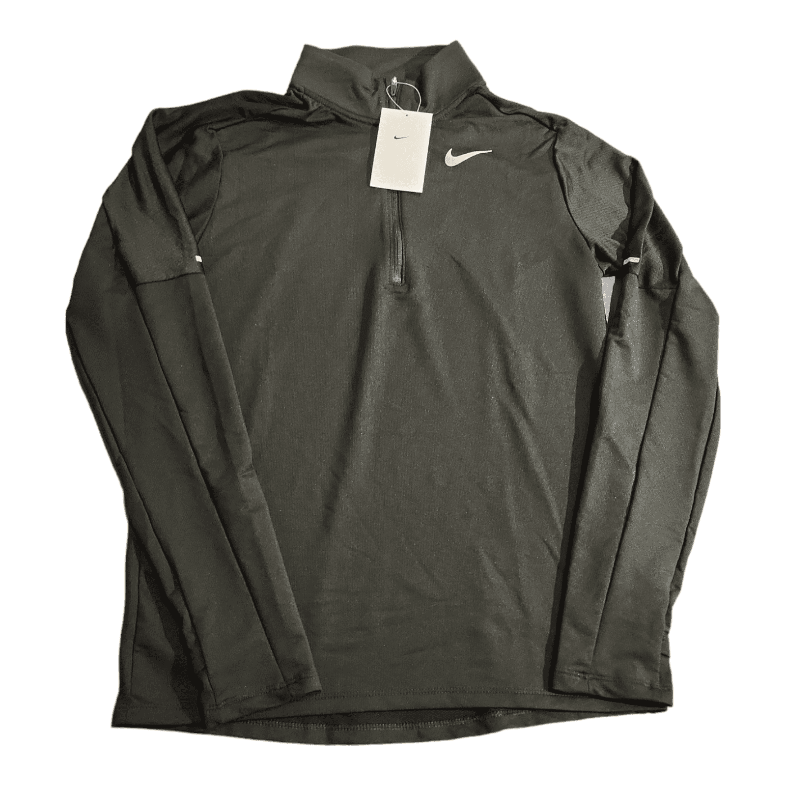 Nike Men's Running Element Dri-FIT 1/4 Zip Top Black Long