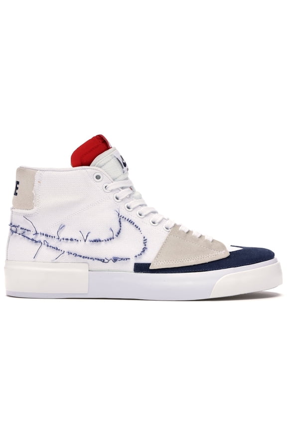 Men's SB Blazer Mid Edge Hack Pack White Skateboarding Shoes, from StockX